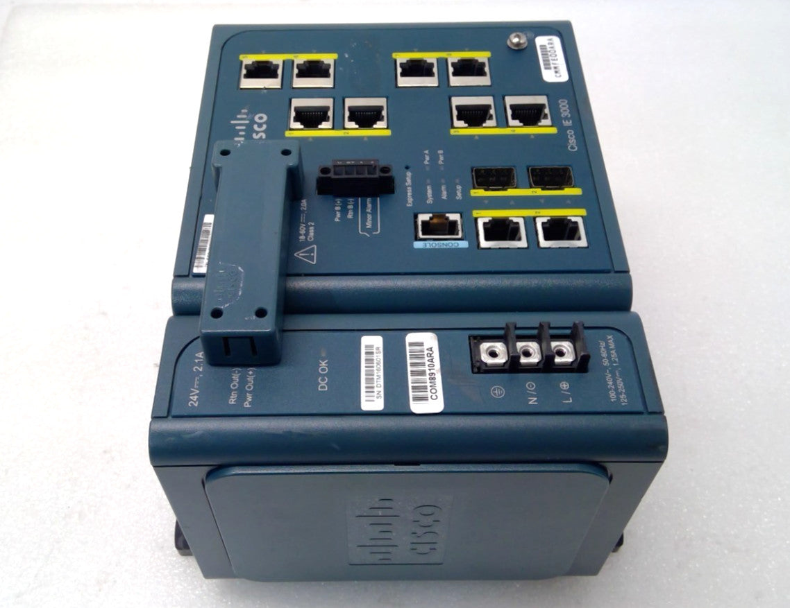 Cisco IE-3000-8TC IE 3000 8Port Industrial Ethernet Switch W/PWR-IE3000-AC*Read*