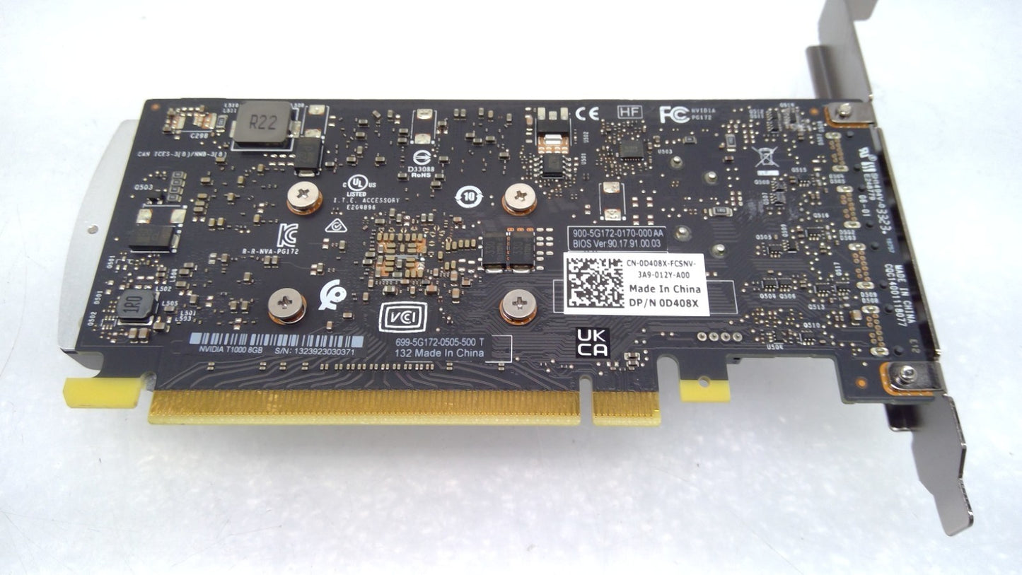 Nvidia Quadro T1000 8GB GDDR6 4x Mini Display Graphics Card Dell