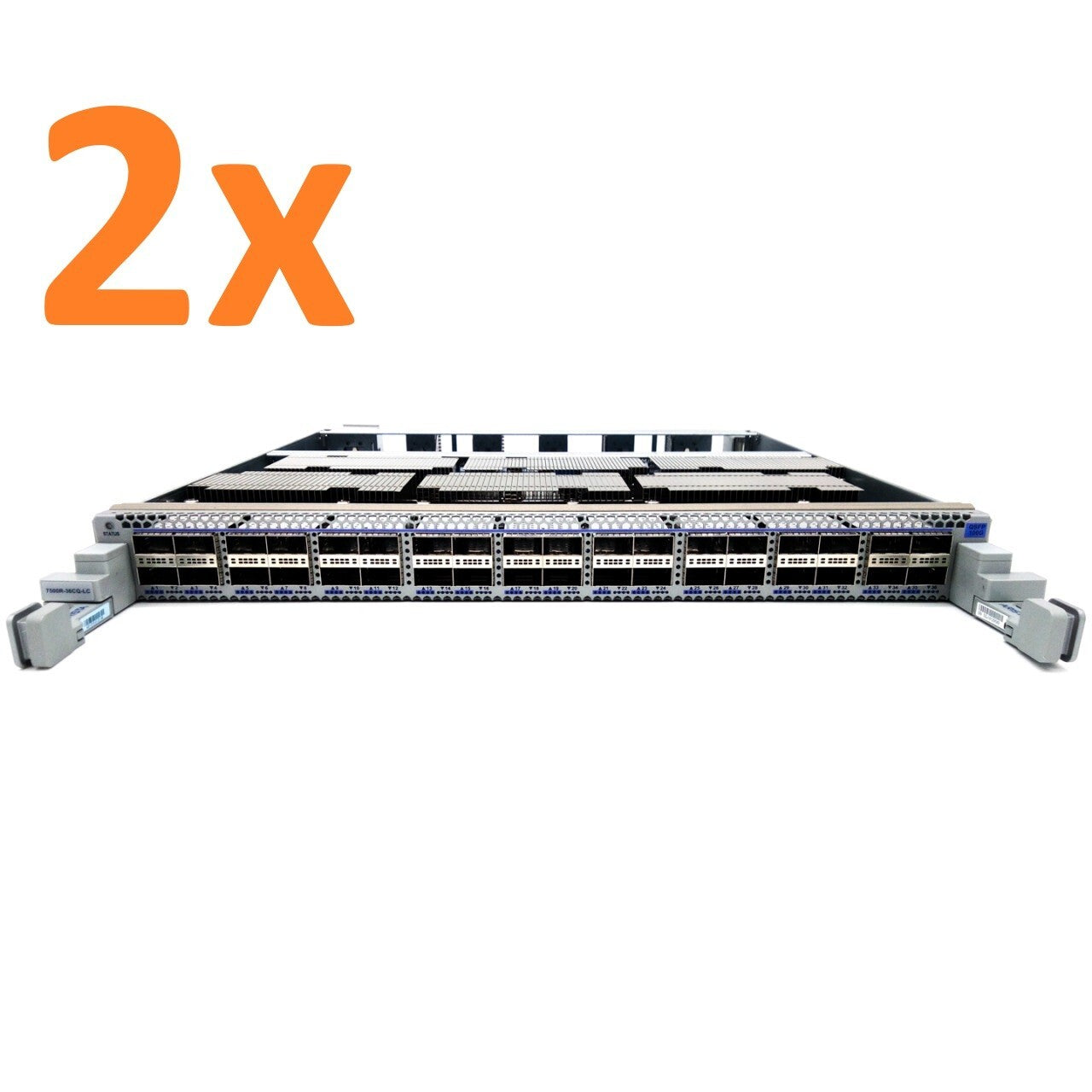 Lot of 2 Arista DCS-7500R-36CQ-LC 7500R Series 36 Port 100GbE QSFP100 Line Card