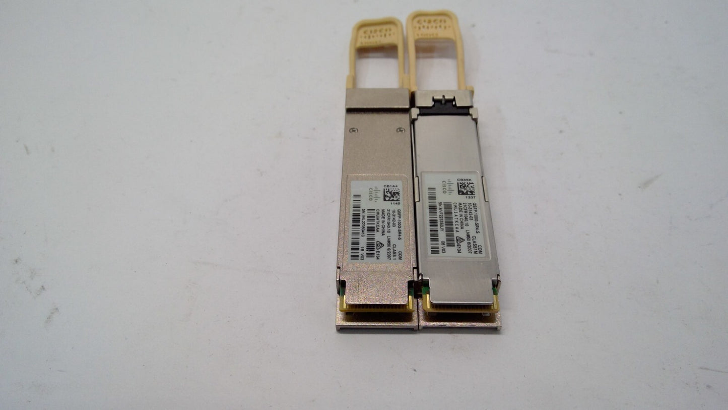 Cisco QSFP-100G-SR4-S 100GBASE SR4 QSFP  MPO-12 100m over OM4 MMF Transceiver