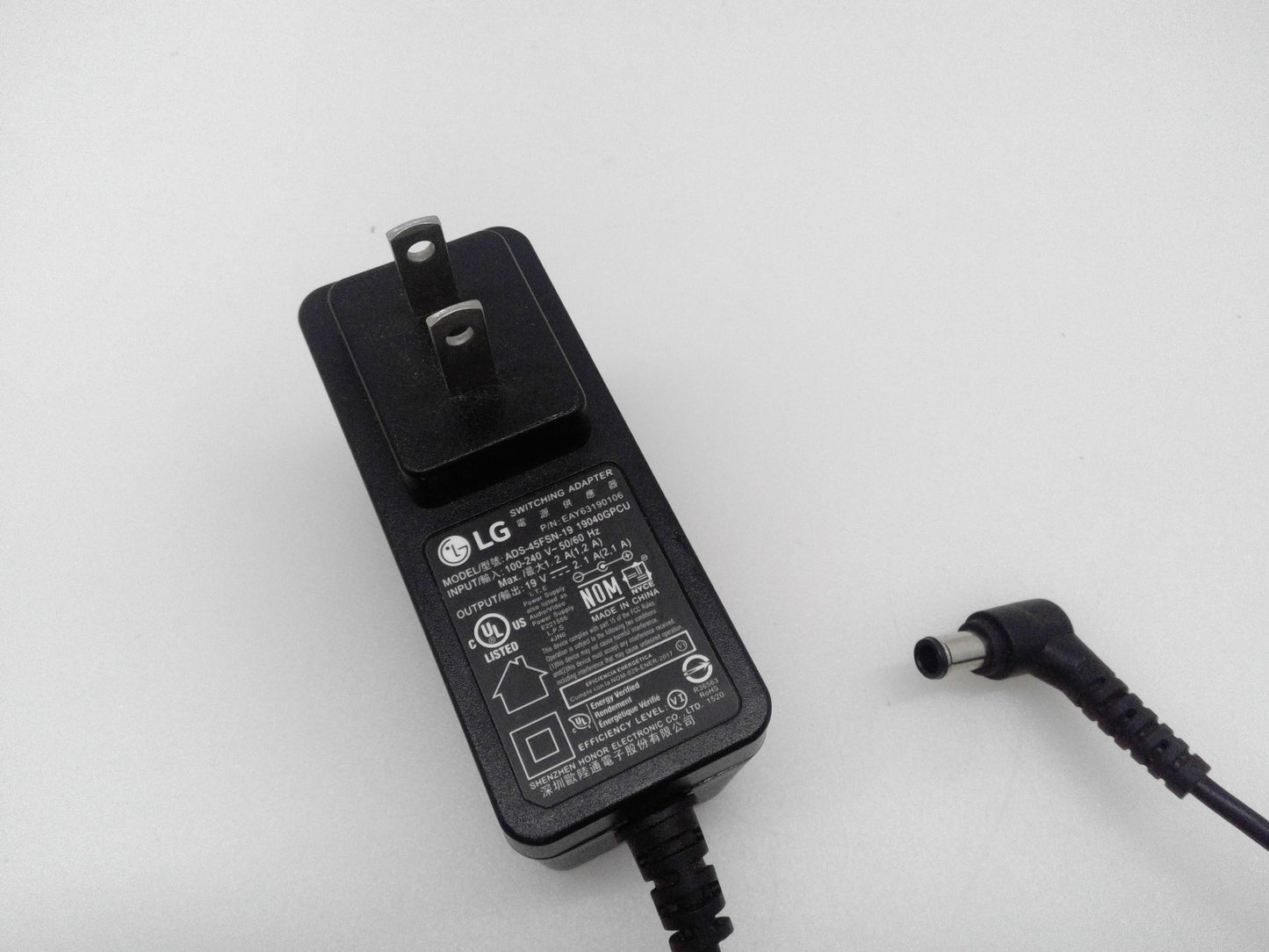 Original LG 19V 2.1A EAY63190106 ADS-45FSN-19 Monitor Switching Adapter
