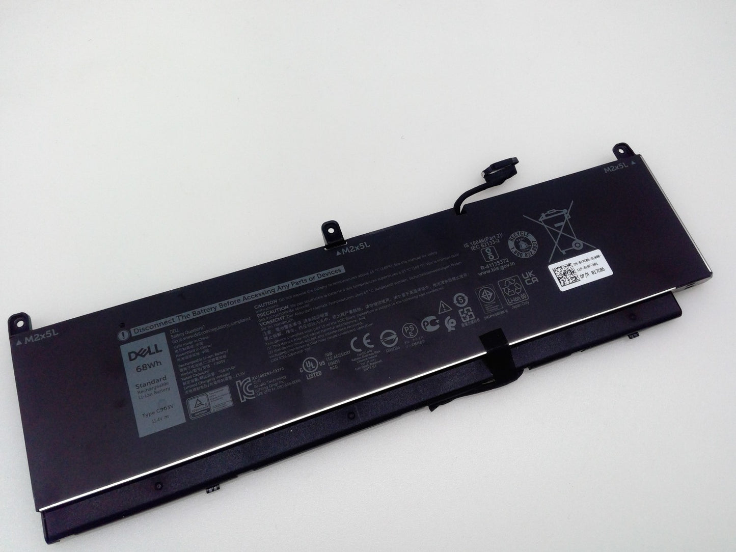 Genuine Dell C903V For Precision 7550 7750 7760 68Wh 11.4V Laptop Battery