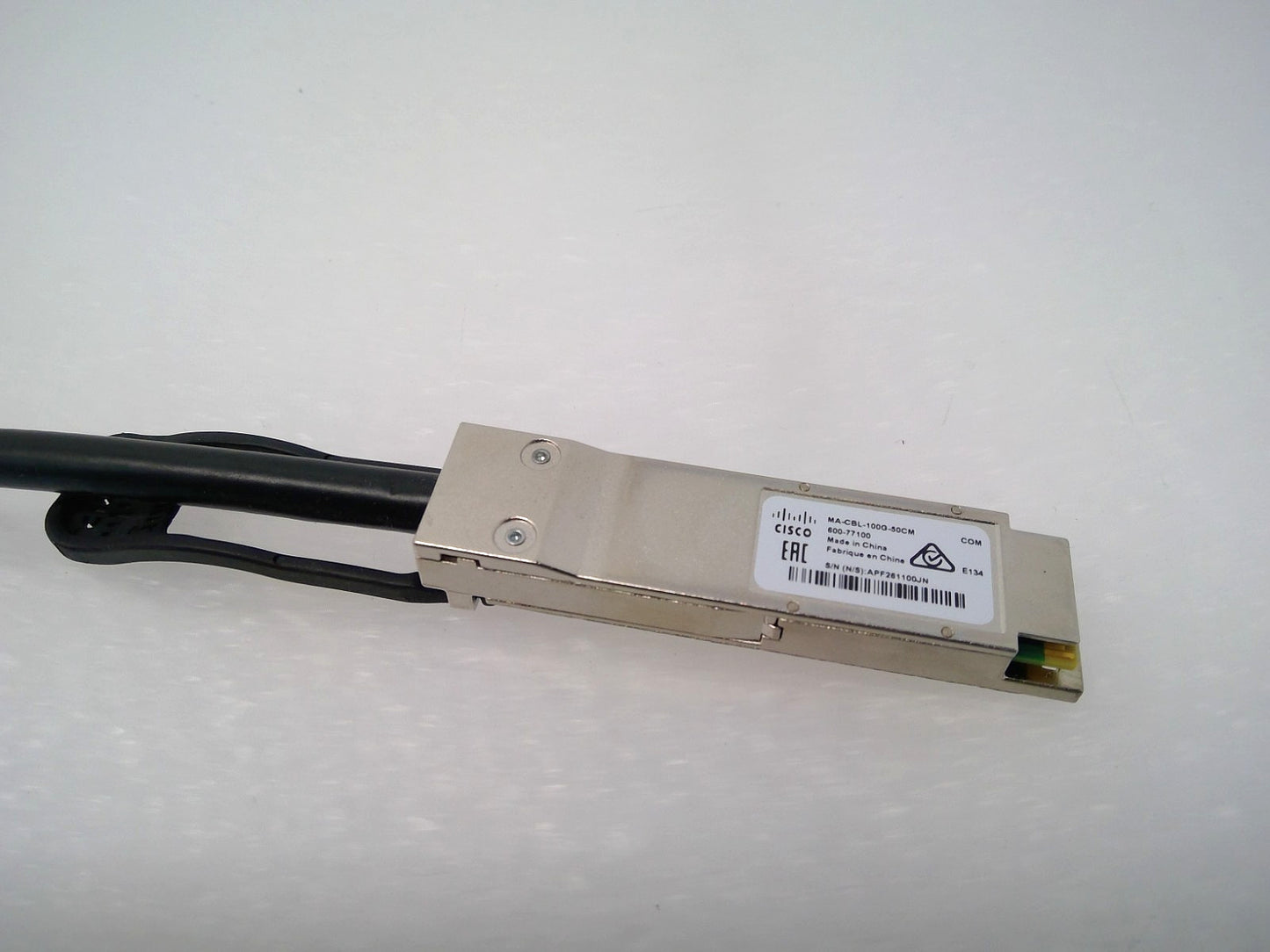 Cisco Meraki MA-CBL-100G-50CM QSFP28 Passive DAC Stacking Cable 0.5M 50cm
