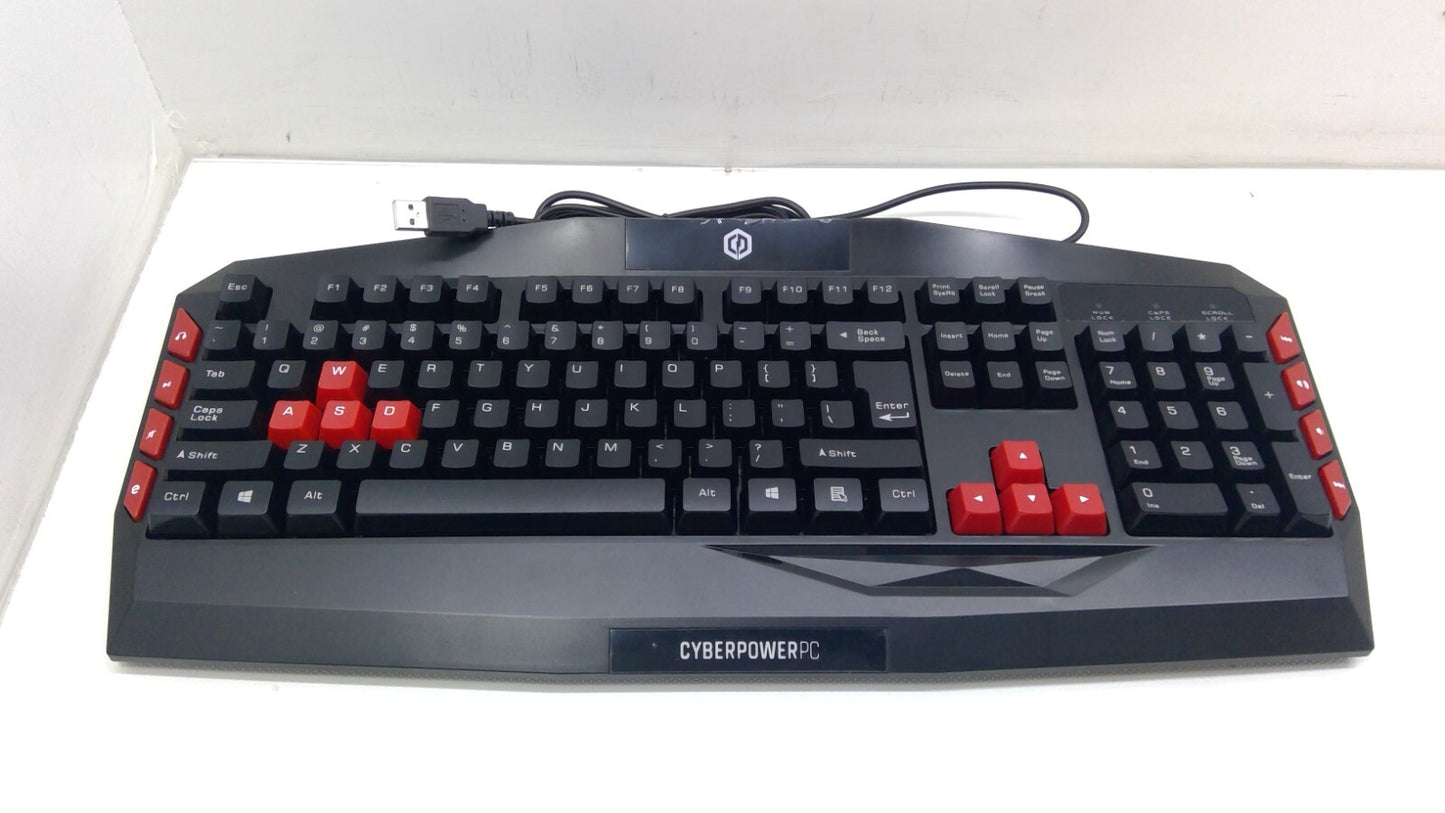 NEW CyberPowerPC multi-media gaming keyboard wired USB