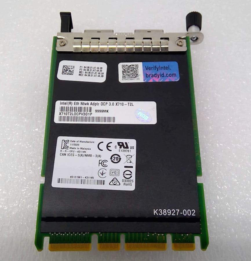 Intel X710-T2L Dual Port 10GbE OCP 3.0 Network Interface Card X710T2LOCPV3G1P