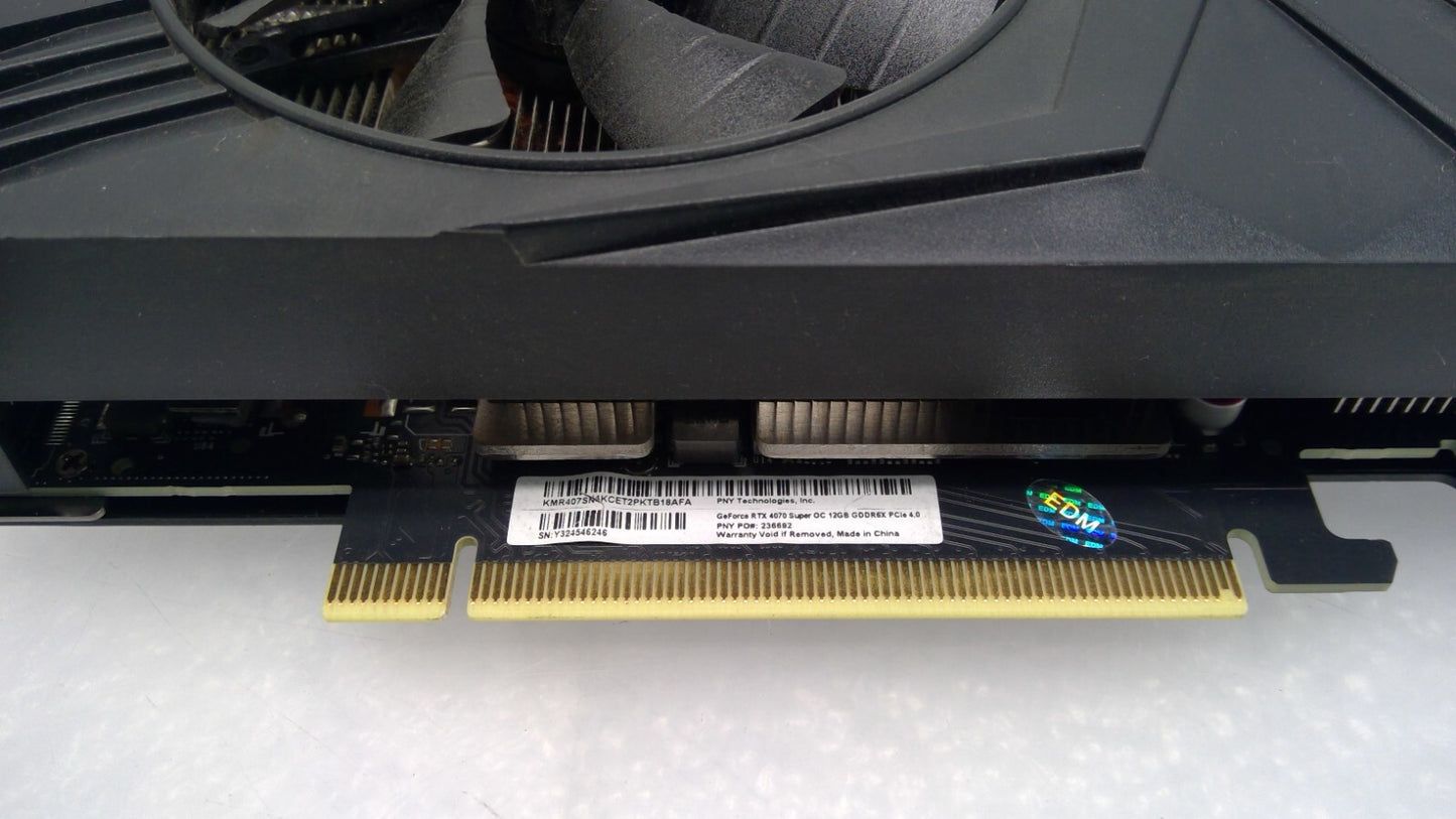 PNY GeForce RTX 4070 Super OC 12GB GDDR6X PCle4.0 - Graphics Card