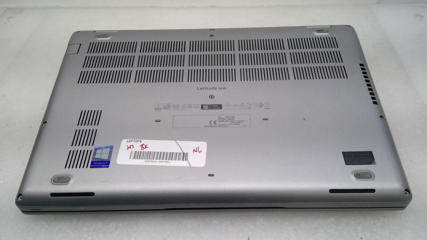 *Read*Dell Latitude 5410 14" LT i5-10210U@1.60Ghz 16G RAM No HDD/Battery(1366x)