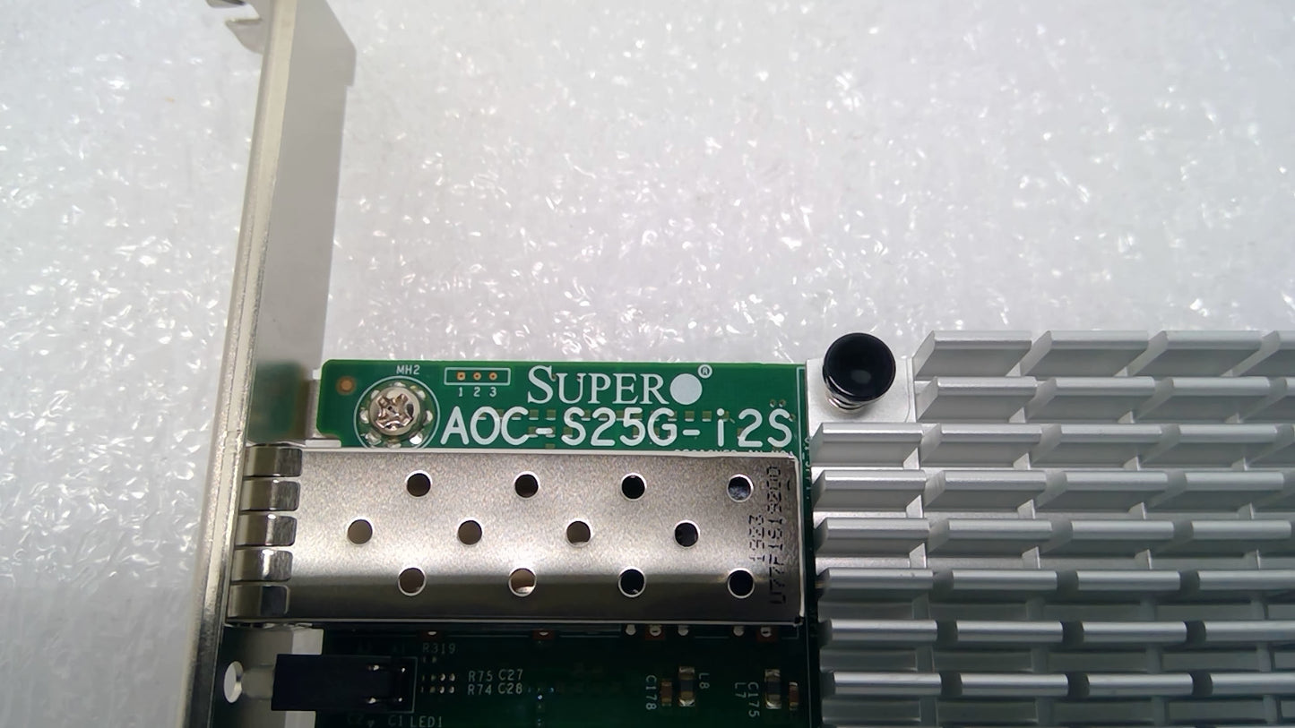 SuperMicro AOC-S25G-i2S Dual Port SFP28 25GbE High Profile Network Adapter *READ