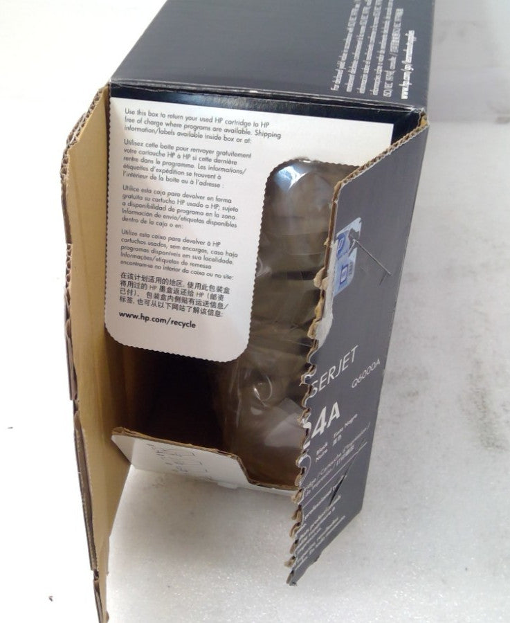 OPEN BOX Genuine HP 124A Black LaserJet Toner Cartridge Q6000A