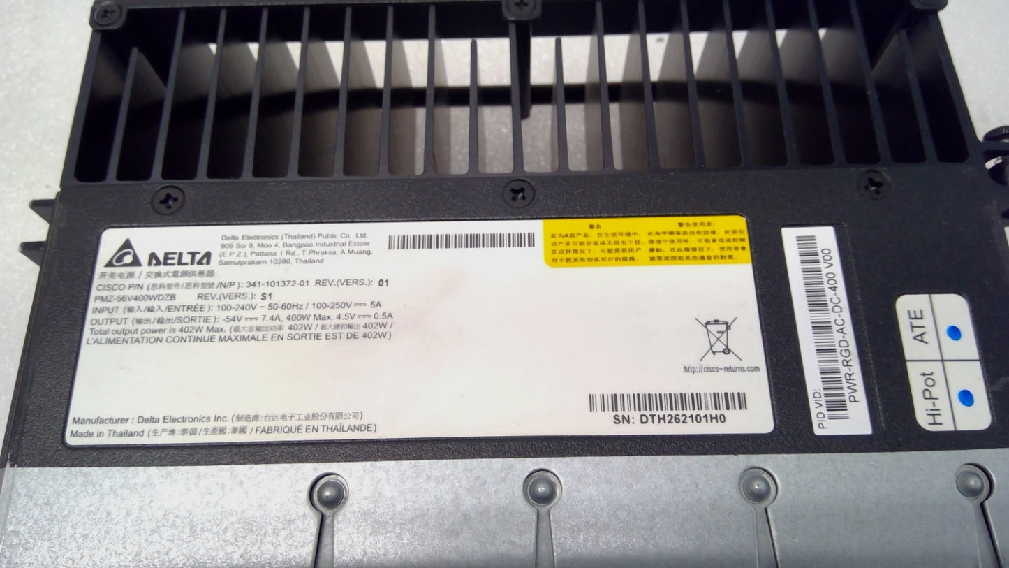PWR-RGD-AC-DC-400 Cisco 400W Hot-Pluggable Redundant Power Supply for IE9300