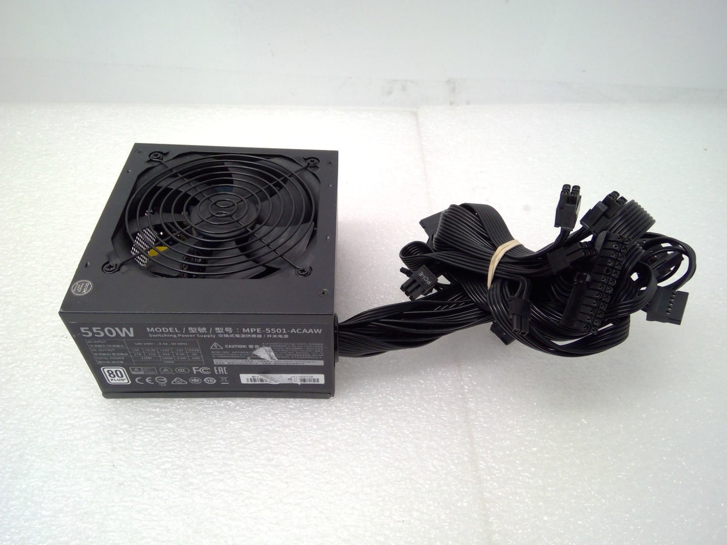 Cooler Master MWE WHITE 550W 80+ Power Supply MPE-5501-ACAAW
