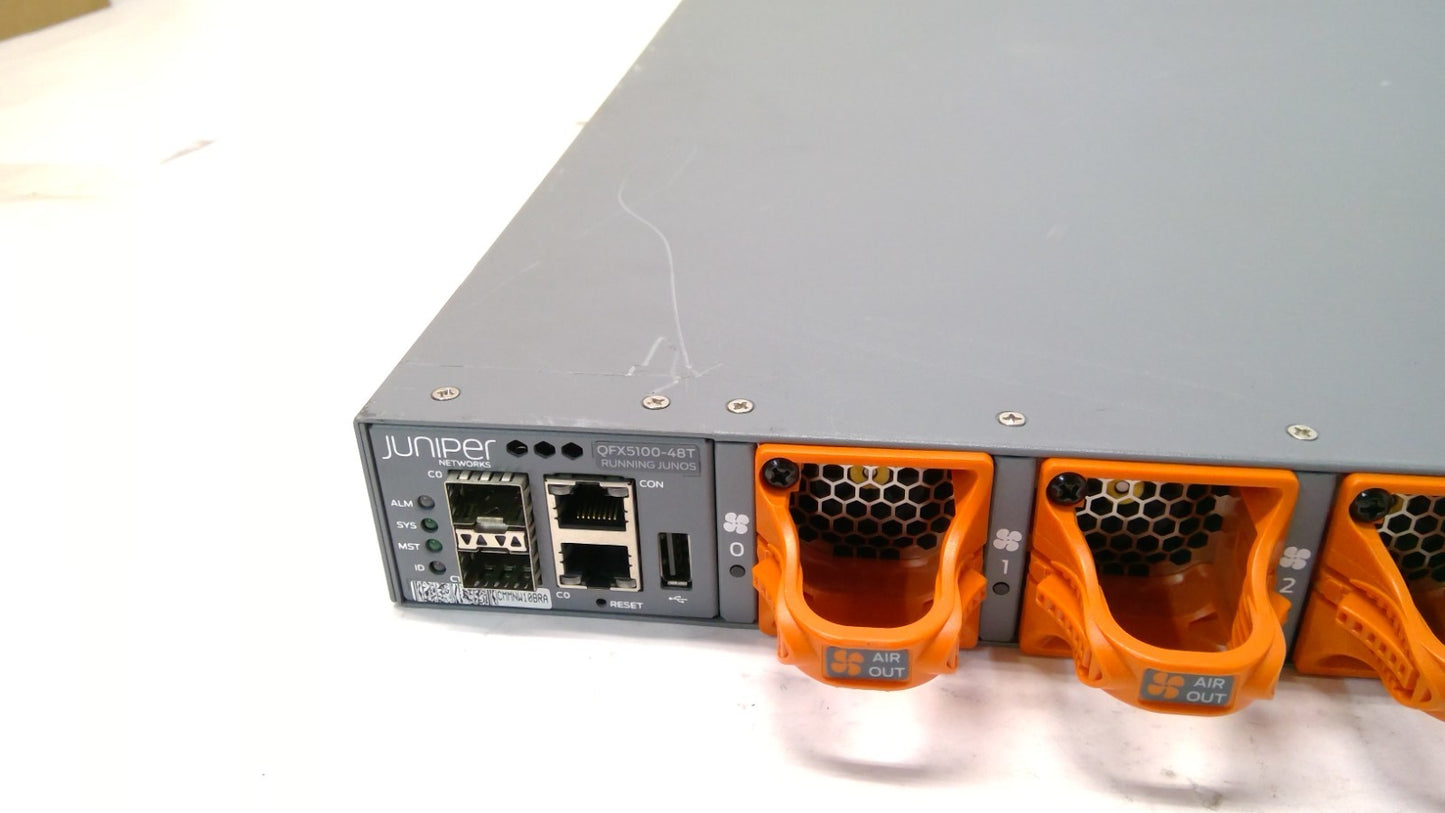 QFX5100-48T-AFO Juniper Networks QFX5100 48 x 10G Ports Layer 3 Ethernet switch