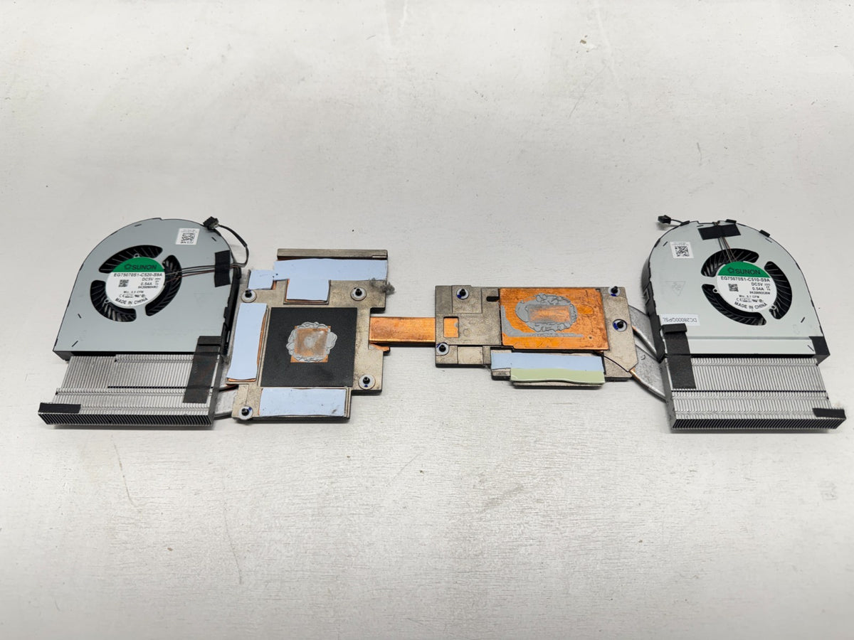 Dell Precision 7550 Laptop Heat Sink & Cooling Fans 3XNJY