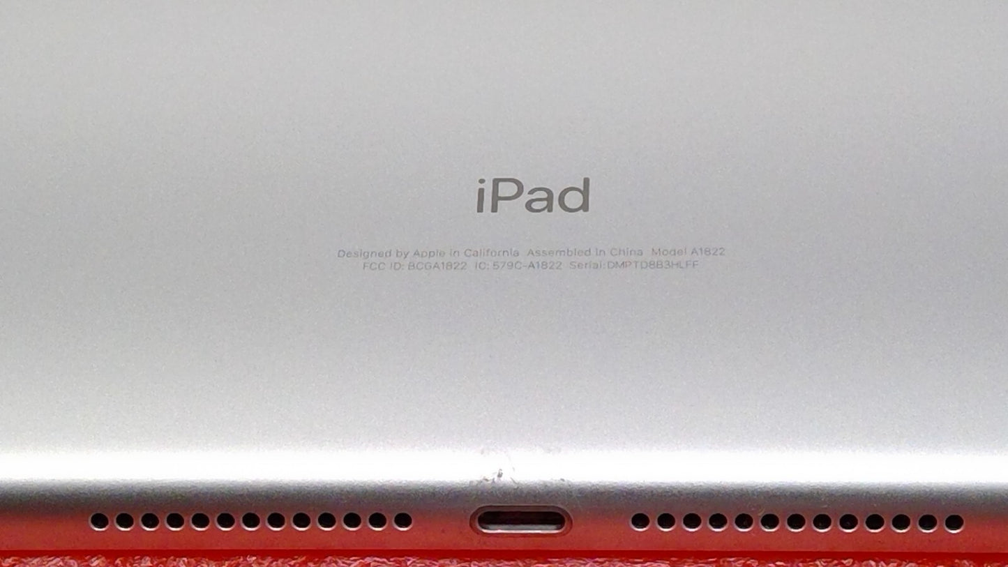 Apple iPad 5th Gen 9.7"A1822 - MP2H2LL/A 128GB Wi-Fi - Silver B20 "Read"#