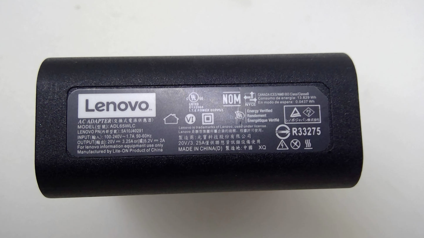 Lenovo 65W AC Adapter Charger ADL65WLC 20V 3.25A USB Wall Power Supply