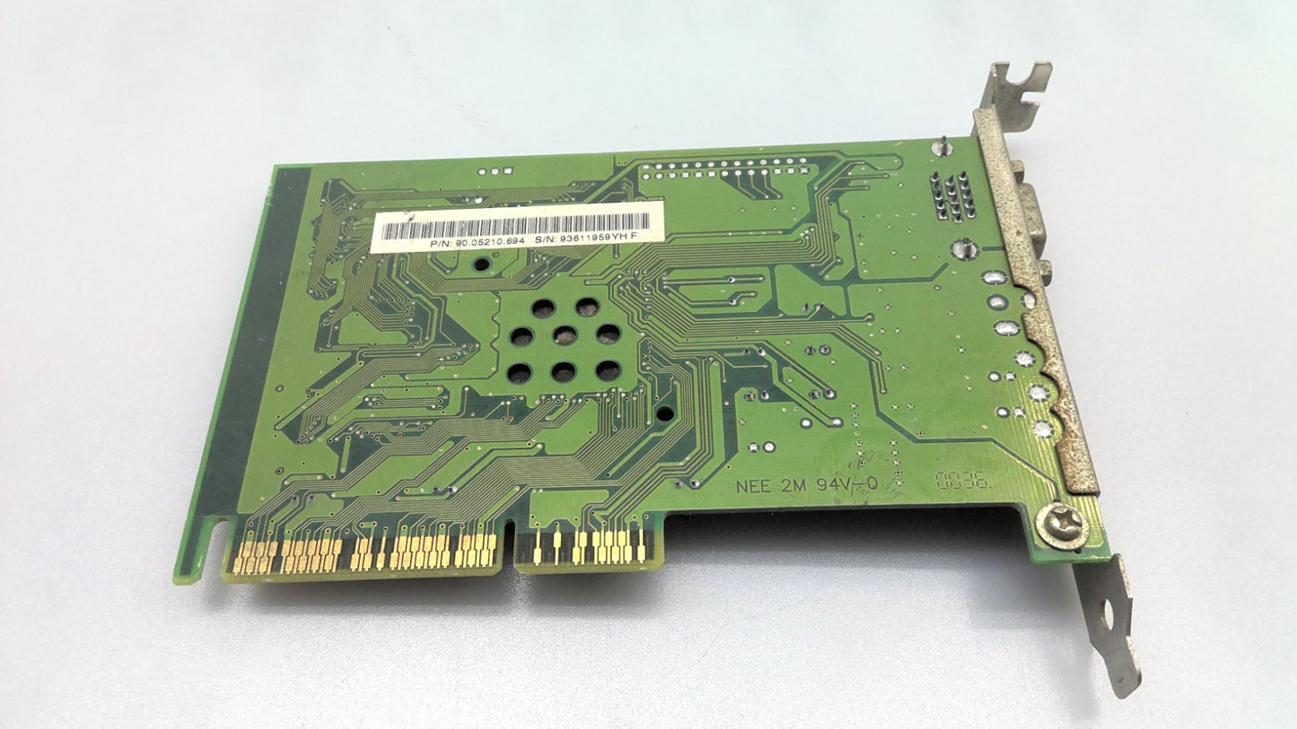 Vintage AOpen PG80 AGP 3.3V VGA Video Card P/N 90.05210.694 90915-1.1