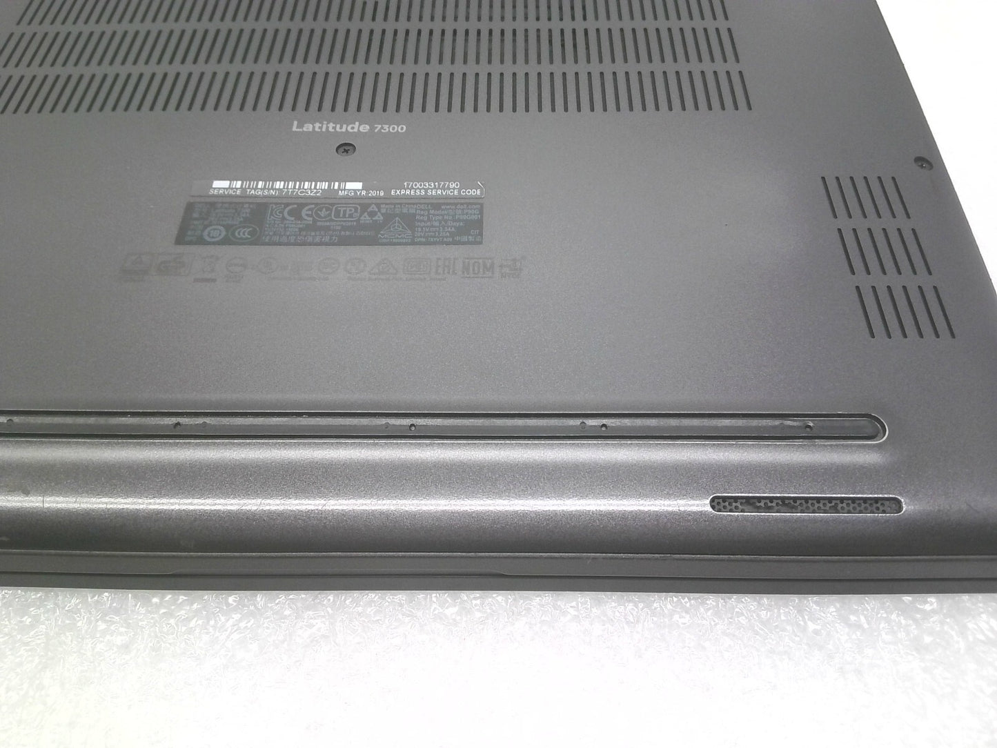 Dell Latitude 7300 13.3" Laptop i5-8365U@1.6GHz 16G RAM 256GB SSD Win10 B0 Read*