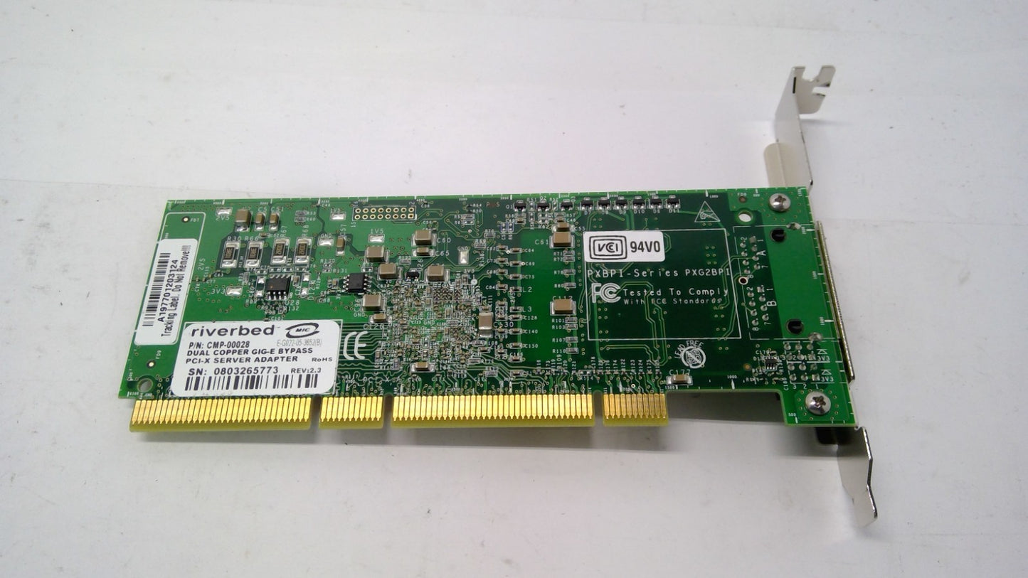 Riverbed CMP-00028 Dual Copper GIG-E Bypass PIC-X Server Adapter
