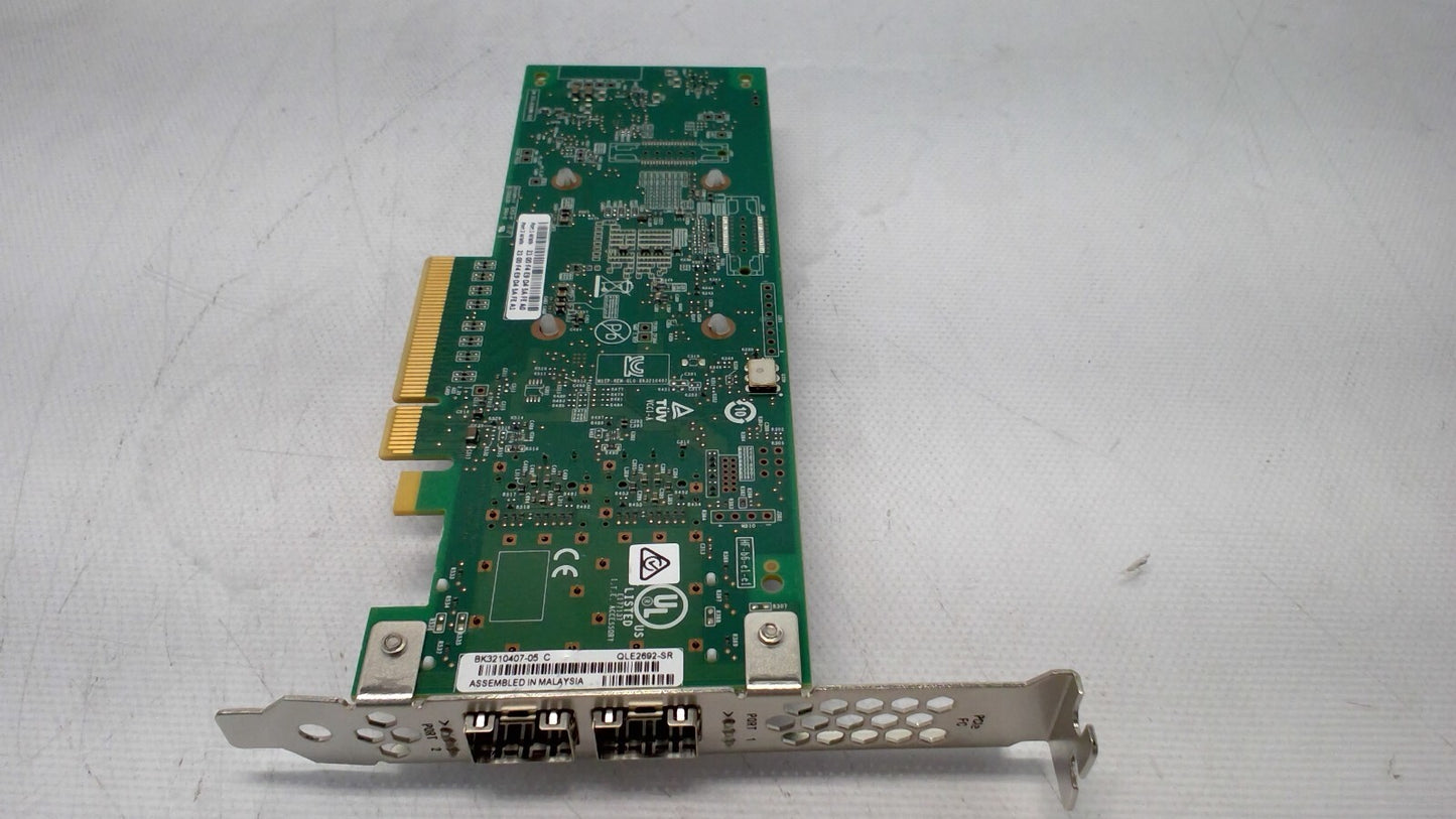 QLOGIC QLE2692-SR Dual Port 16Gb FC Fibre Channel HBA High Profile Bracket