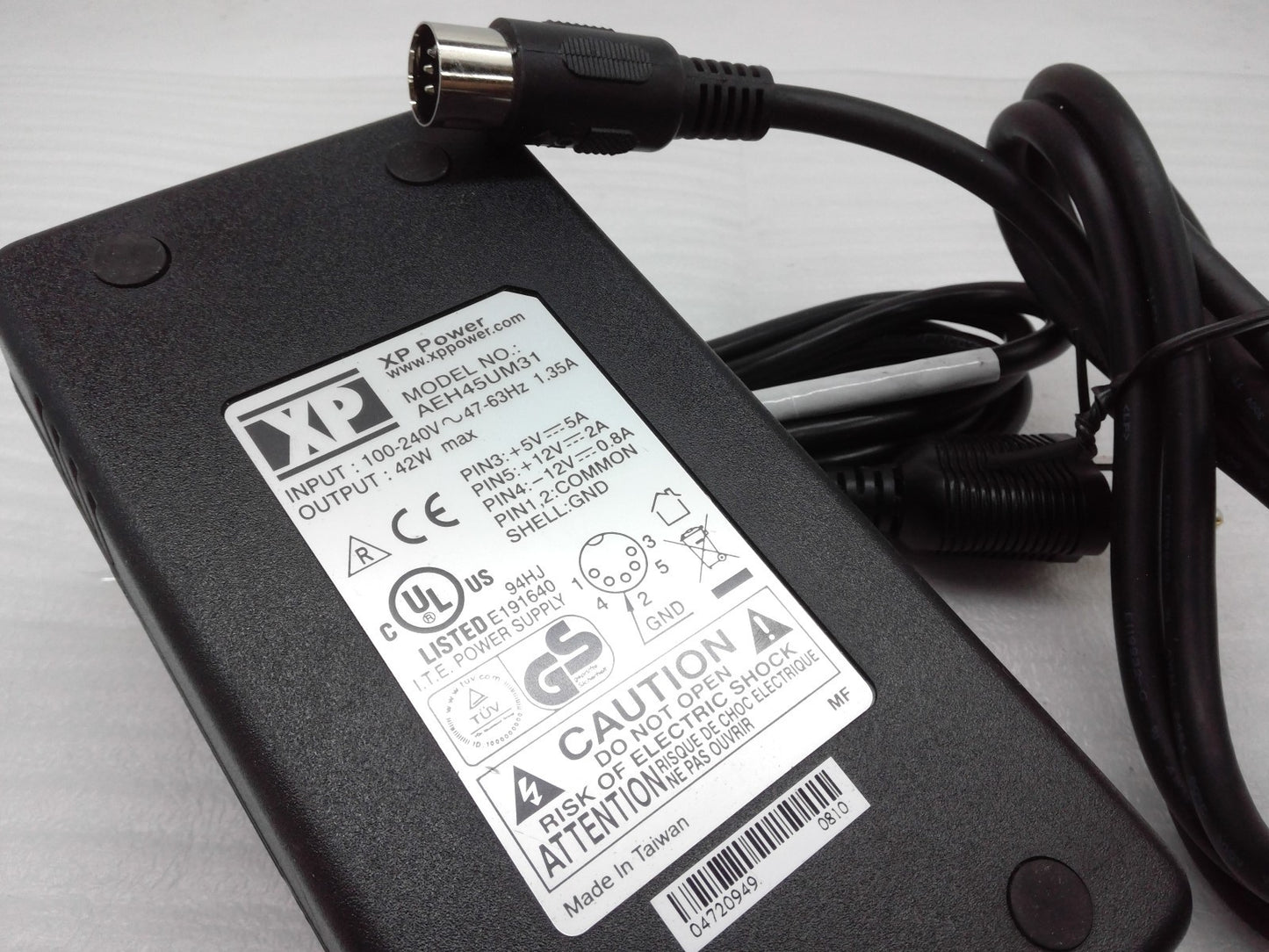 Xp AEH45UM31 5V5A +12V2A -12V0.8A 5Pin AC Adapter Power Supply Charger