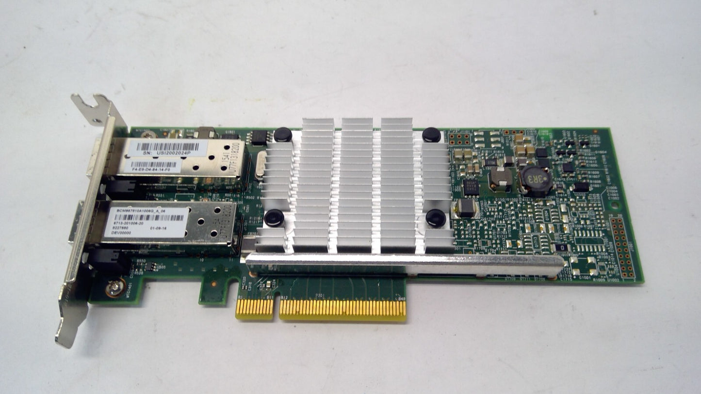 QLogic Broadcom Dual Port 10GB SFP+ Network Adapter Card BCM957810A1006G Low
