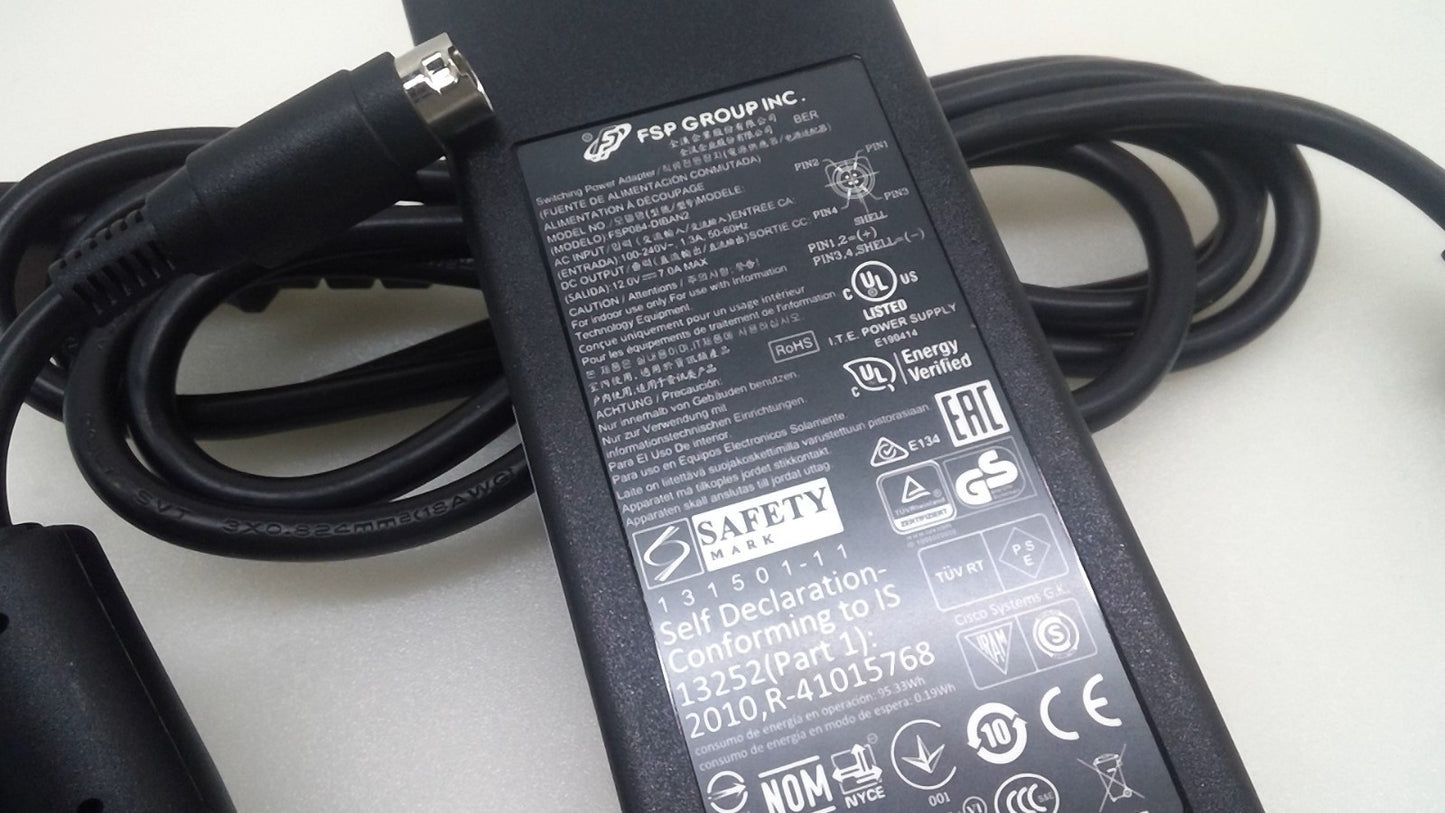 Fsp Group Inc. FSP084-DIBAN2 4-pin 12V 7A Power Supply Adapter Charger With Plug