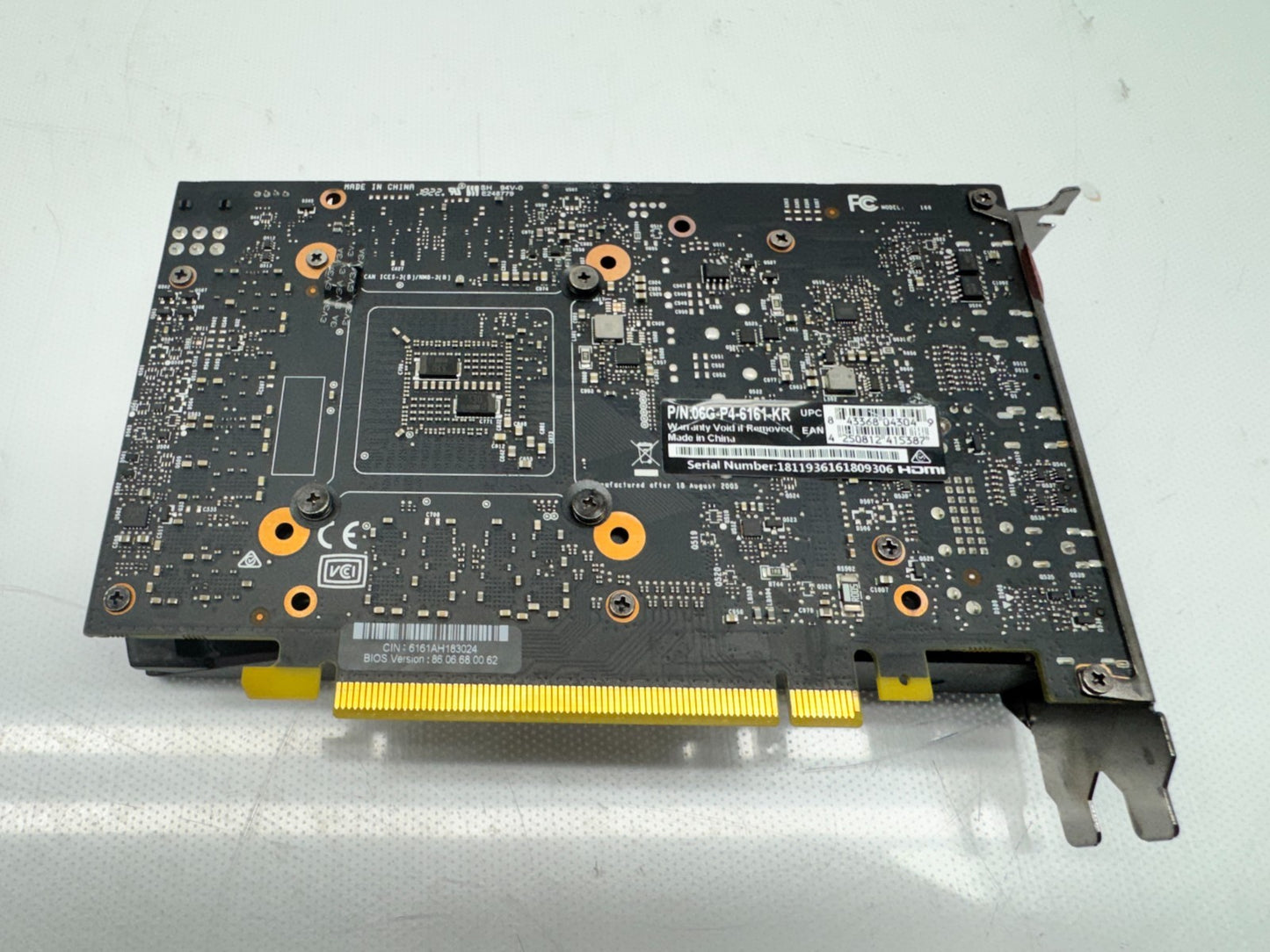 EVGA NVIDIA GeForce GTX 1060 6GB GDDR5 Graphics Card 06G-P4-6161-KR *READ*