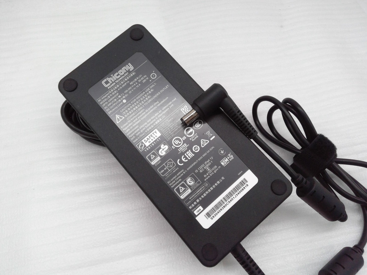 Original Chicony 280W AC Adapter for MSI GE75 Raider 9SG-423CA A18-280P1A 7.5mm