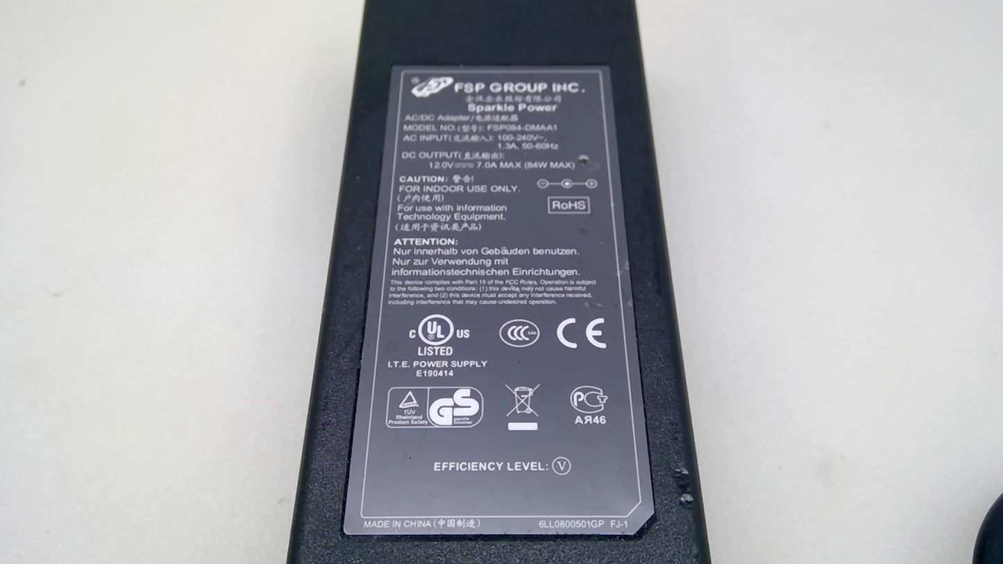 Genuine FSP FSP084-DMAA1 12V 7A 84W 5.5x2.5mm AC Adapter Power Supply