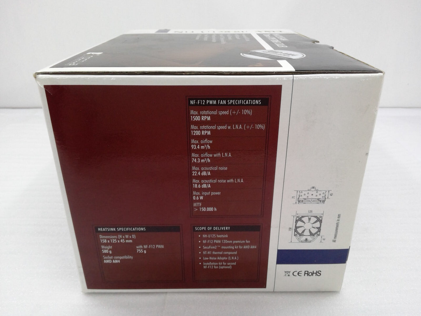 Open Box Noctua NH-U12S SE-AM4 Premium CPU Cooler for AMD AM4