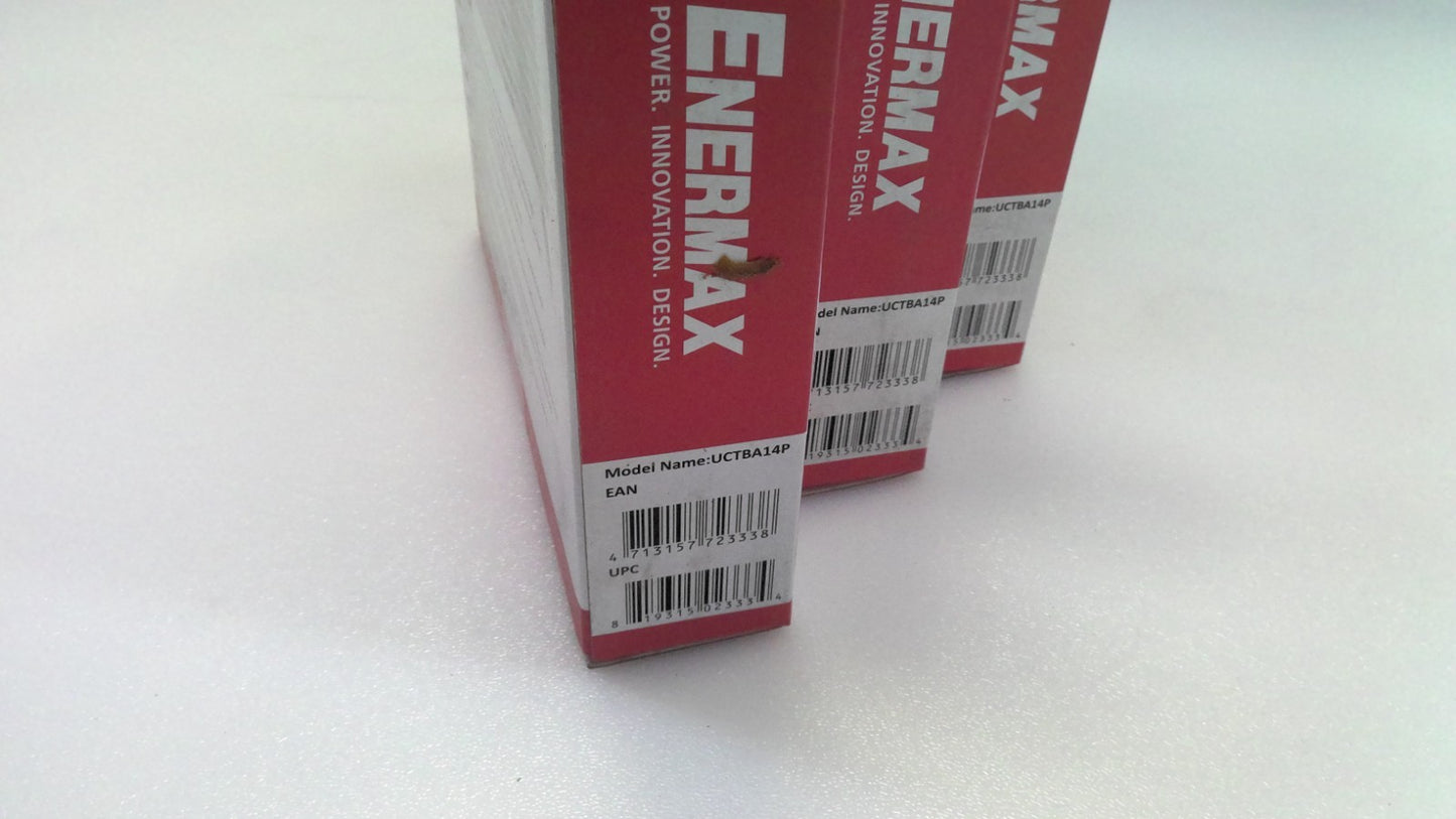 Lot of 3 Enermax ULTRA ADV T.B. Silence 140mm UCTBA14P Cooling Case Fan