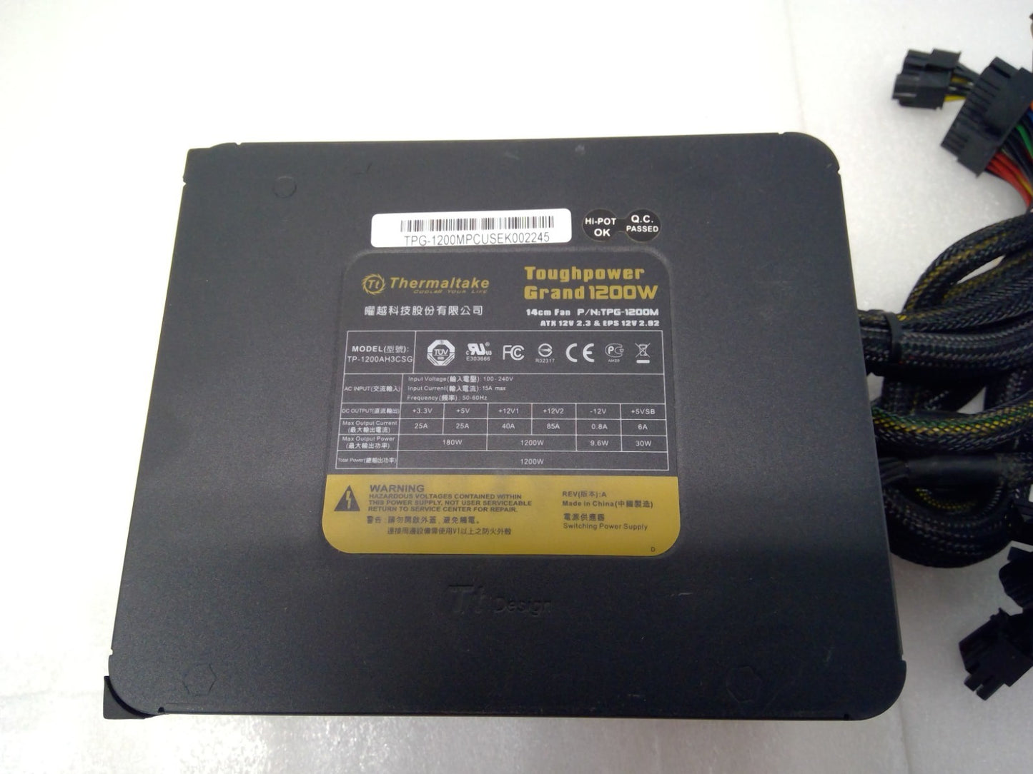 Thermaltake TPG-1200M Toughpower Grand 1200W ATX 12V Power Supply