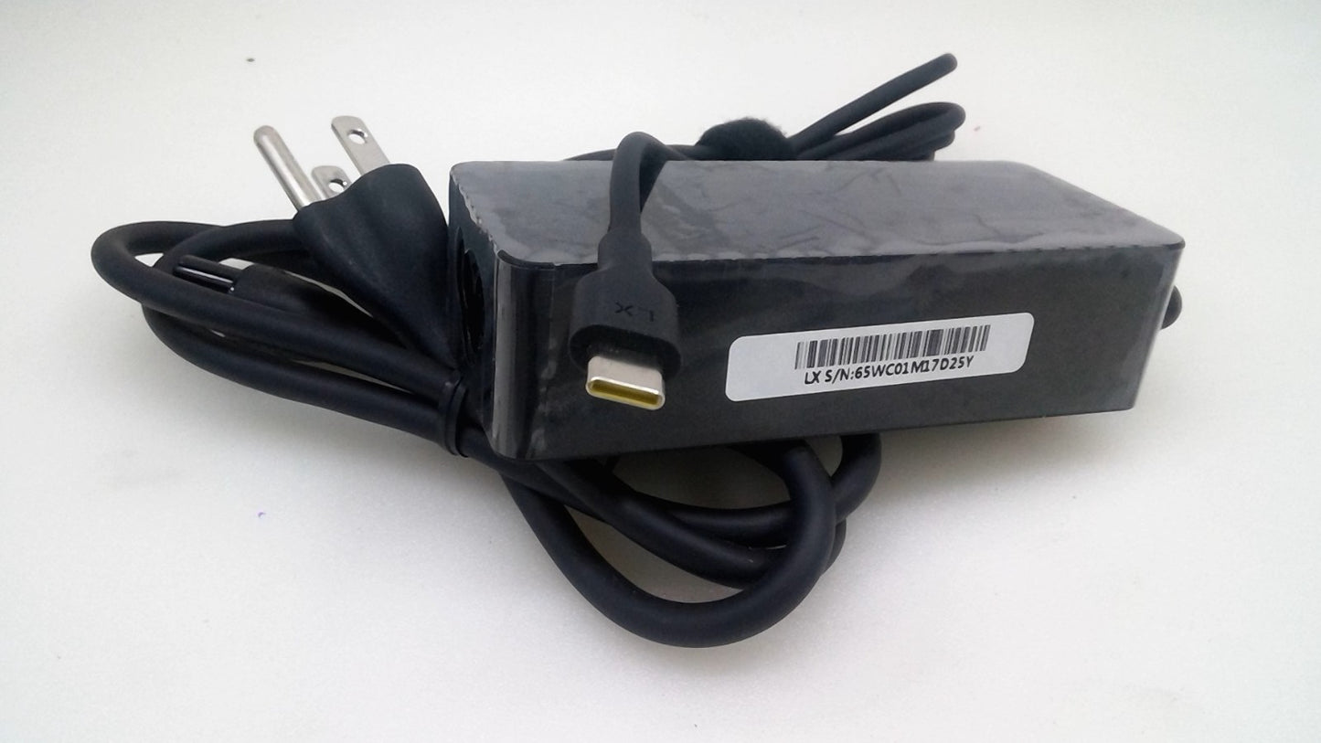 65W USB C/Type C Laptop Charger for Lenovo USB C 20V 3.25A LX-65W Charger