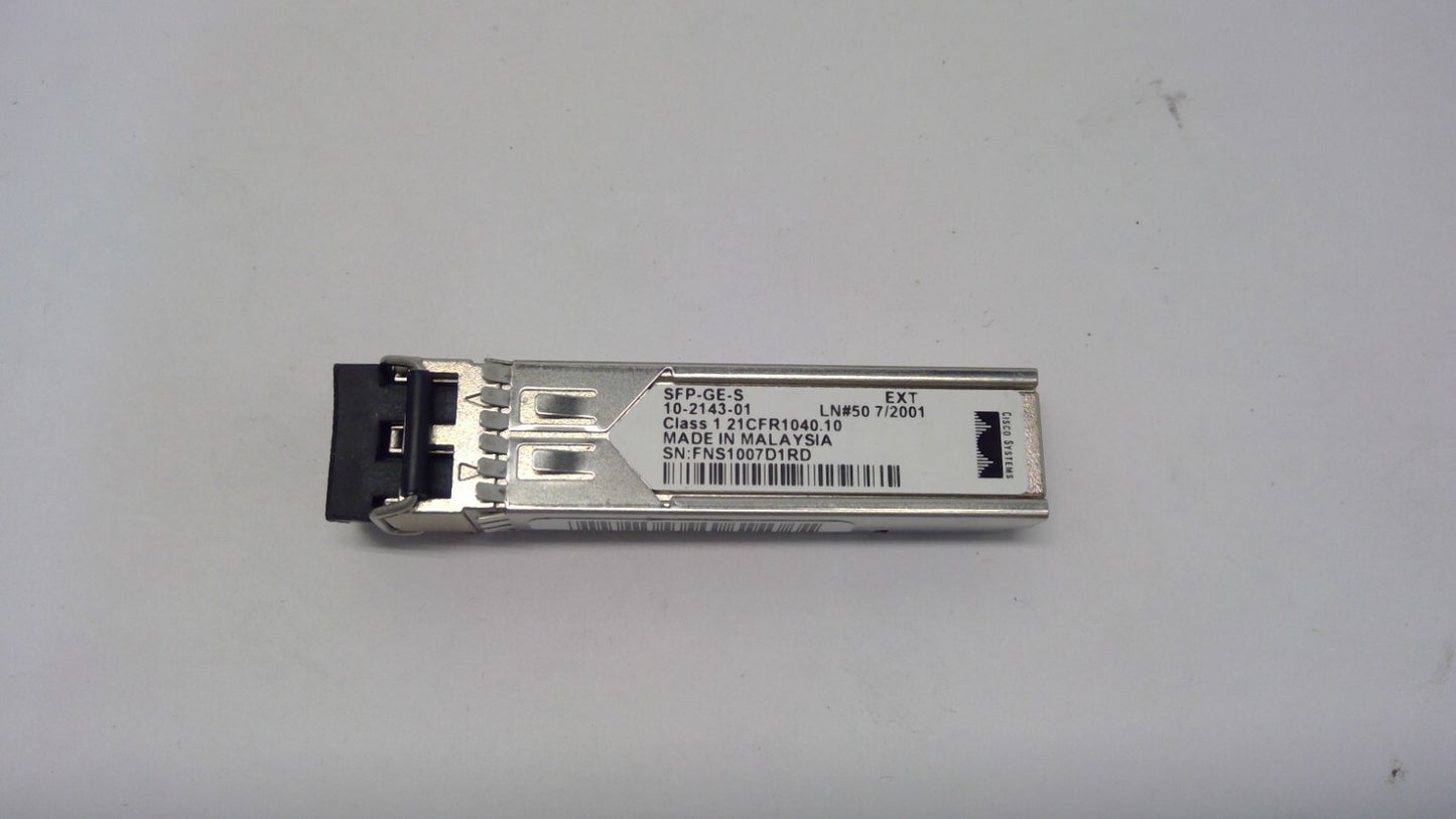 Cisco SFP-GE-S  10-2143-01  1000Base-T Transceiver Module