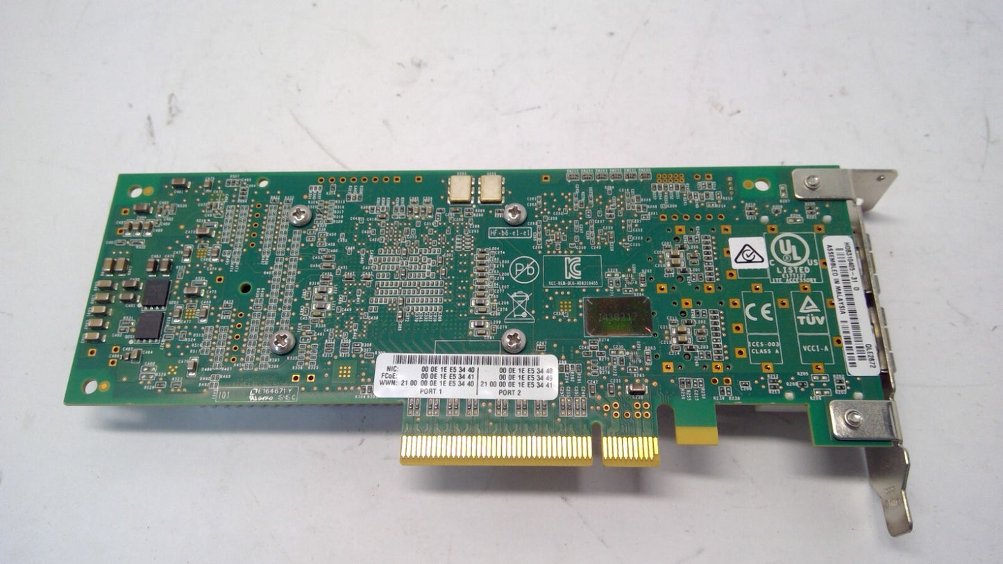 QLogic QLE2672 PCIe Dual Port 16Gb FC or 10GbE Host Bus Adapter HD8310405 Low/P