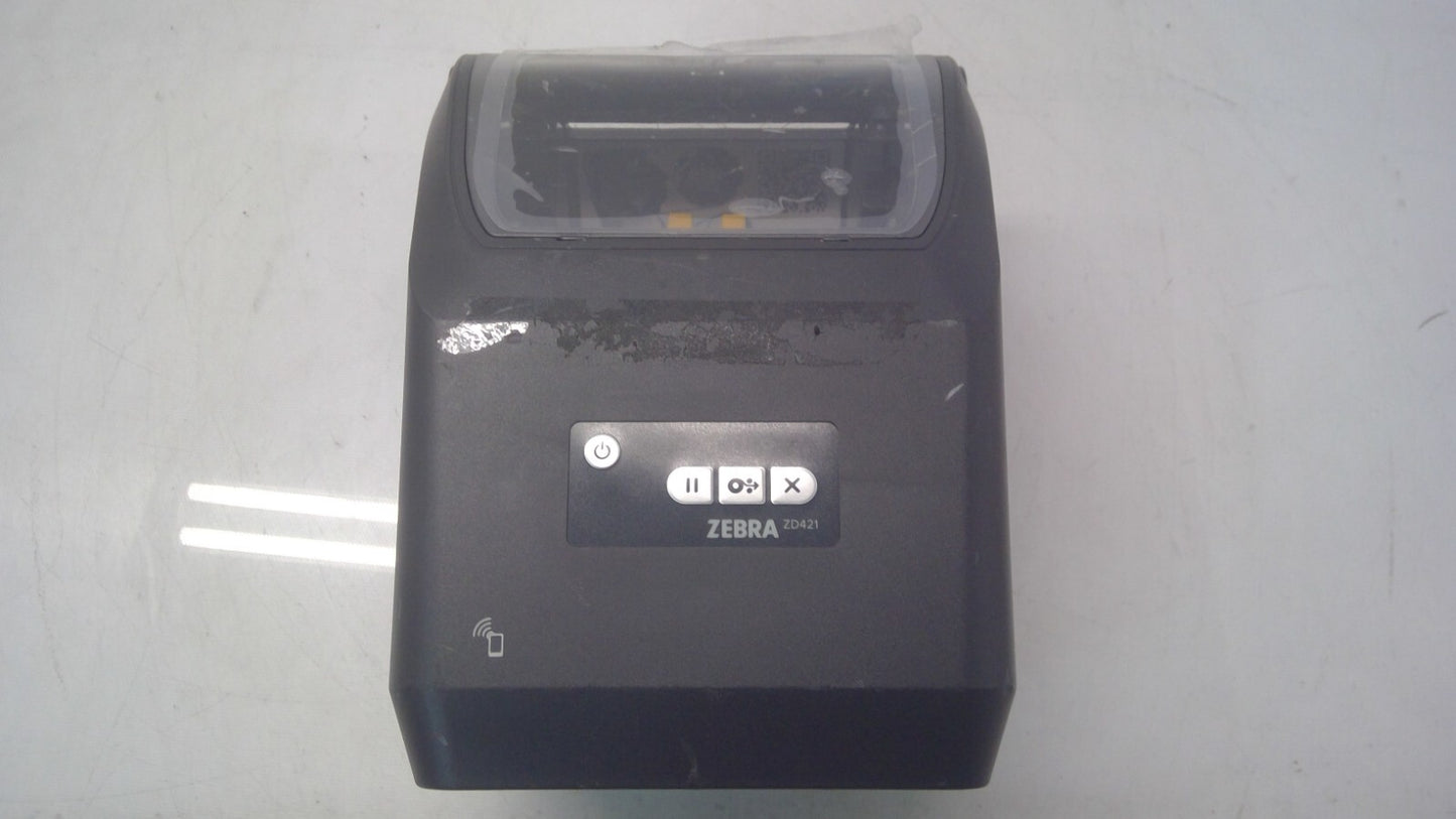 ZD4A042-301E00EZ Zebra ZD421 Thermal Printer. Used (Left button broken)