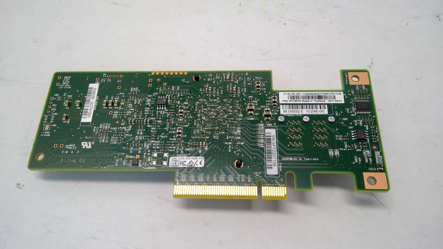 LSI SAS9302-8i ServeRAID N2215 IBM 47C8676 12Gbps SAS HBA Controller No Bracket