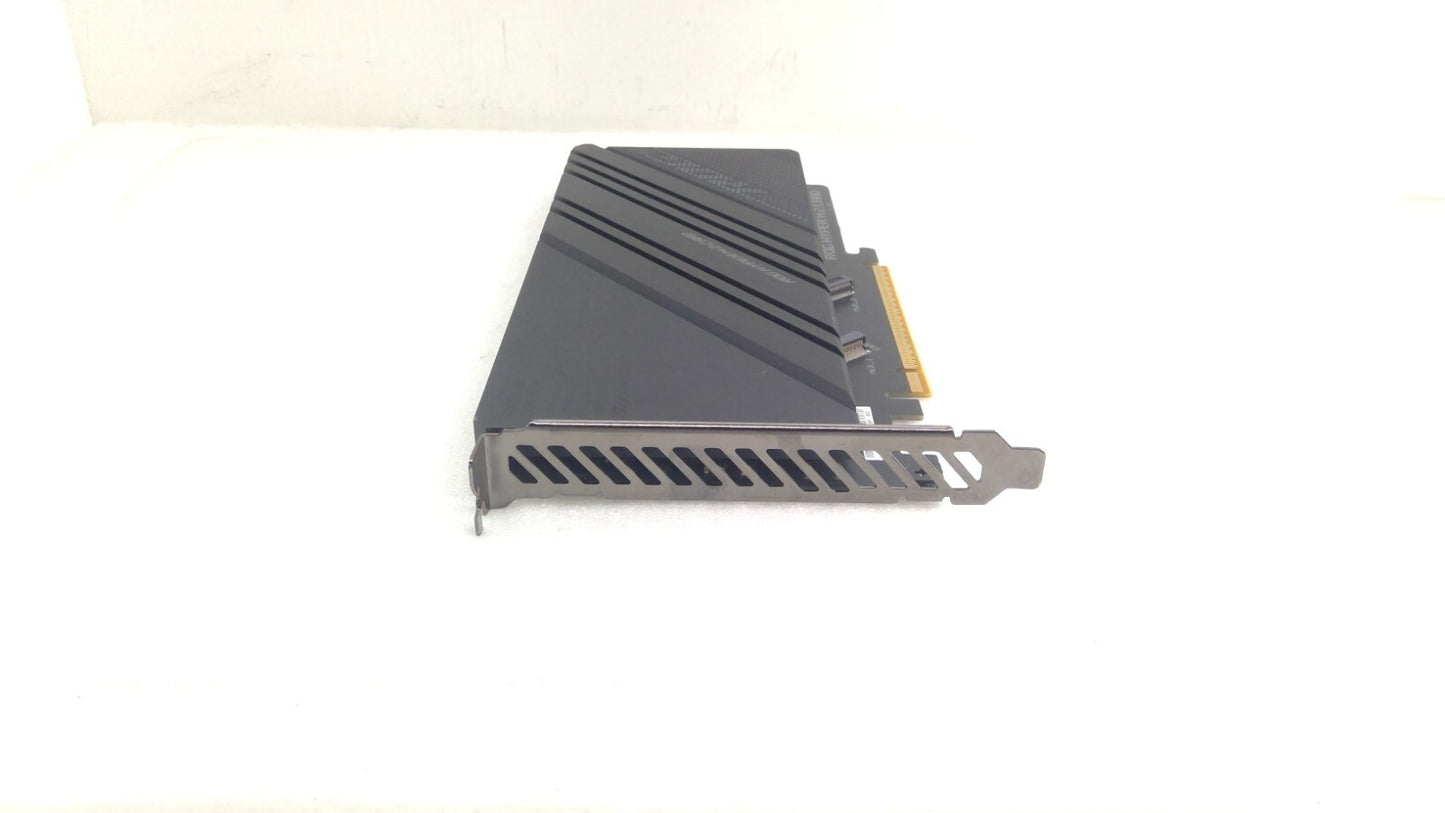 ASUS ROG Hyper M.2 Card X16 PCIe 3.0, Supports 2 NVMe M.2, Black