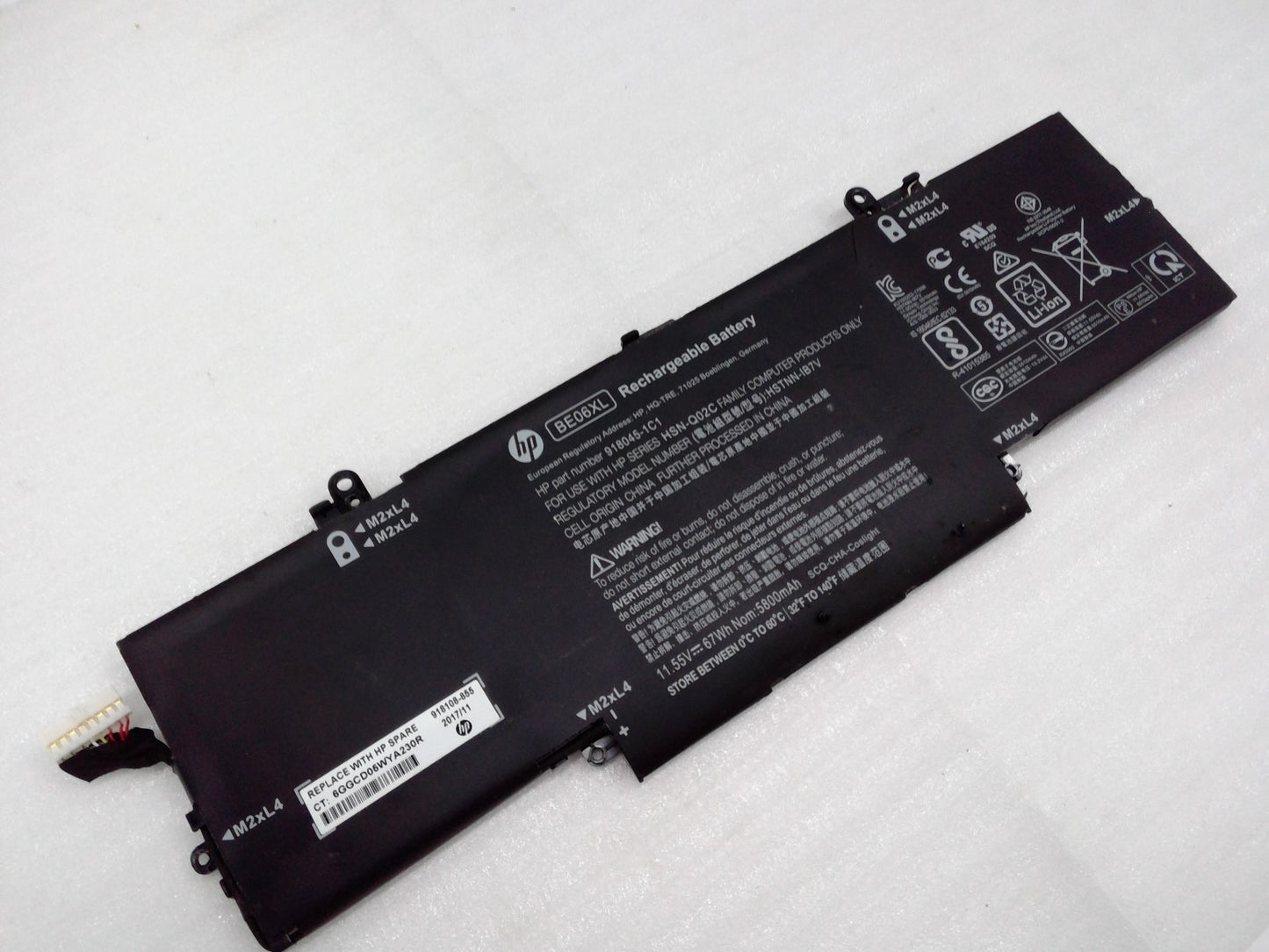 Genuine HP BE06XL Battery For HP Elitebook 1040 G4 Folio HSTNN-IB7V 918045-1C1