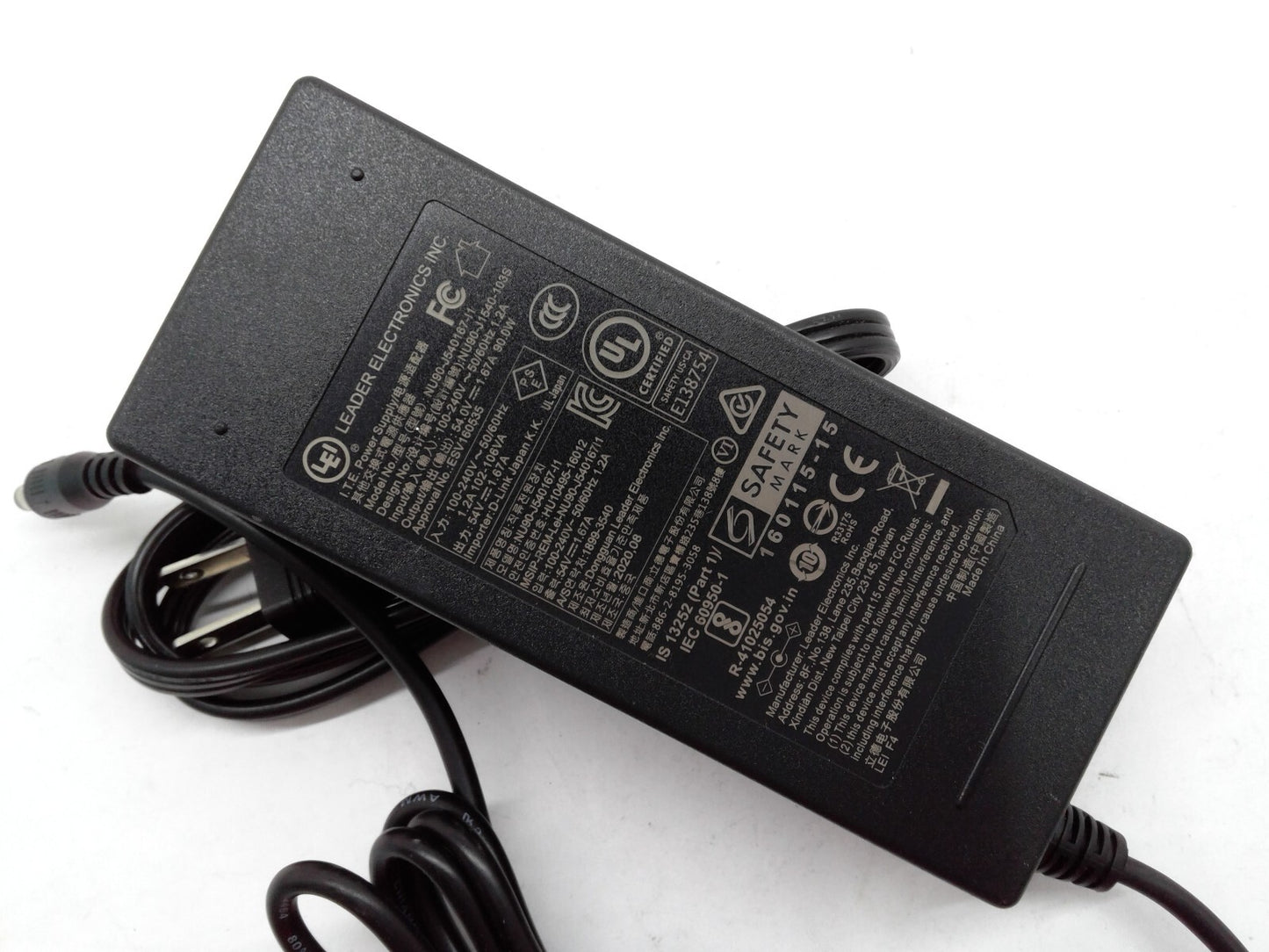 Original LEI NU90-J540167-I1 AC/DC Power Supply Adapter 54V 1.67A Charger OEM