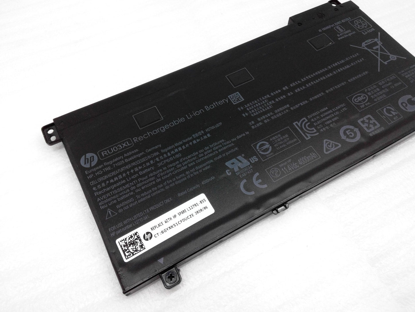 Genuine RU03XL Battery for HP ProBook x360 440 G1 ProBook x360 11 G3 Series