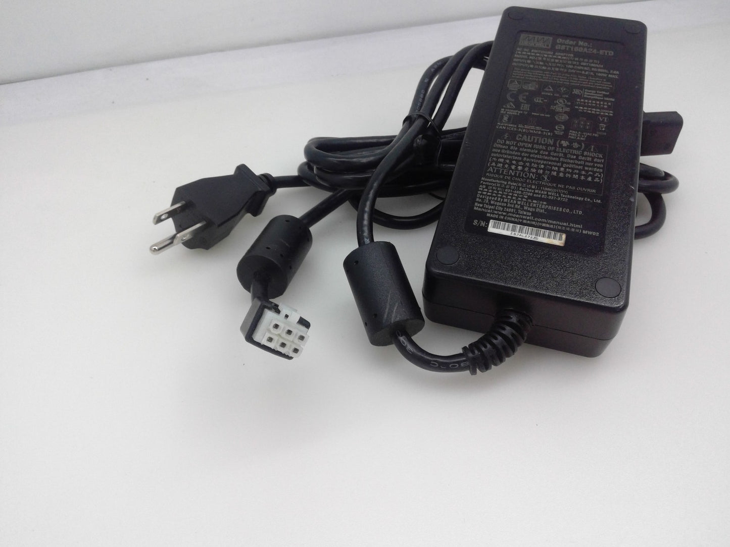 MEAN WELL GST160A24-ETD 160W 24V 6.67A AC/DC ADAPTOR 6 PIN Female Connector