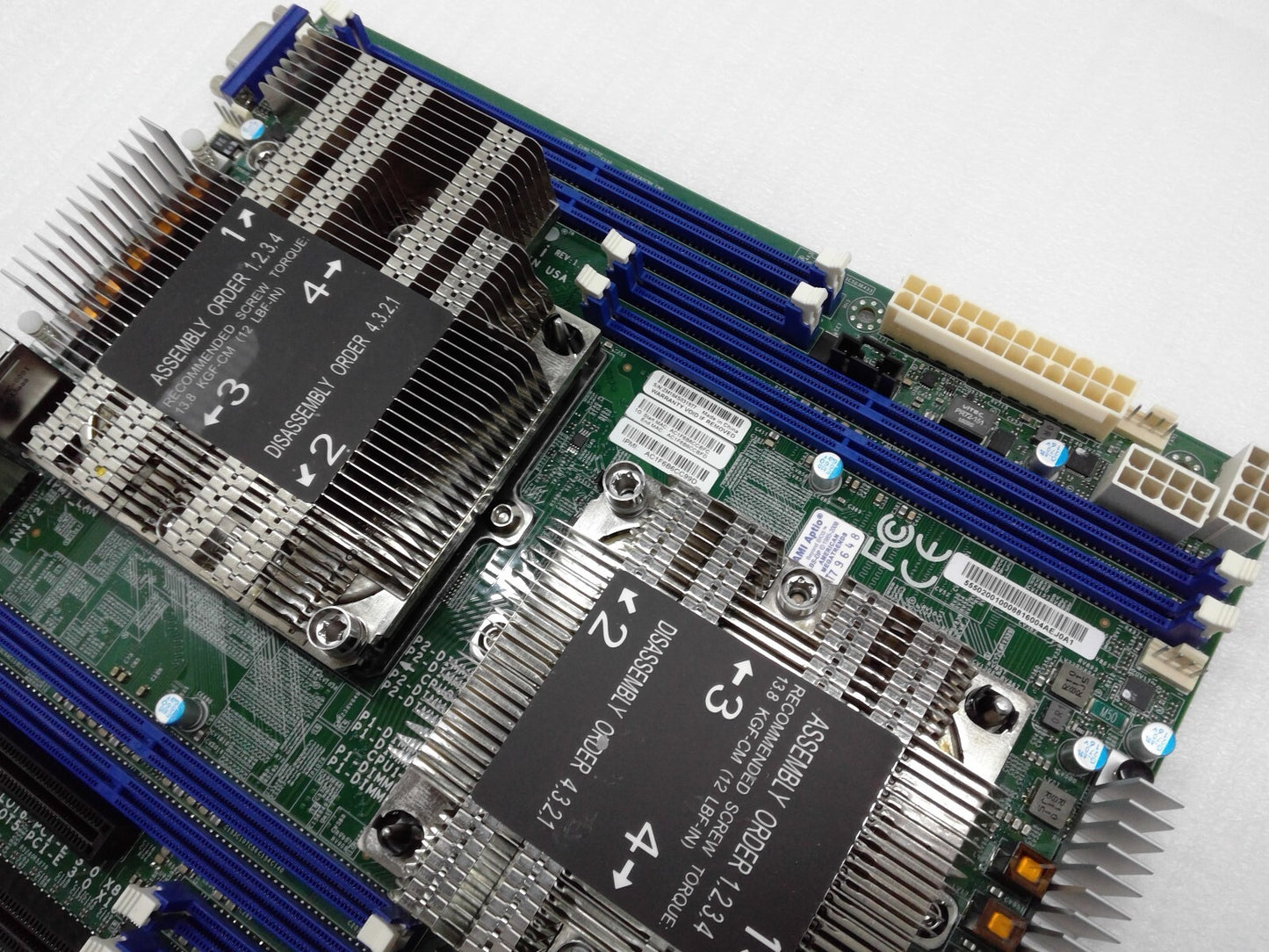Supermicro X11DPL-I Motherboard Intel C621 Dual Socket LGA-3647 ATX + Heatsink