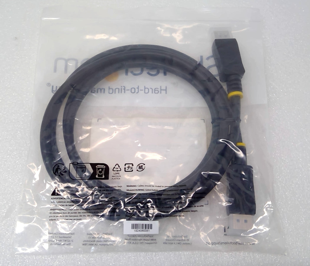 StarTech.com 6ft DisplayPort 1.2 Cable with Latches (DISPLPORT6L)