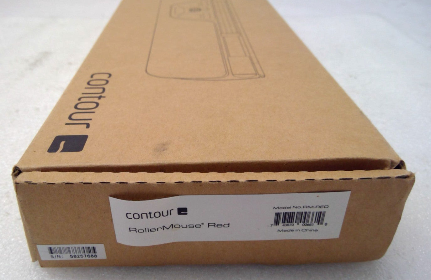 RM-RED Contour Design RollerMouse Wired Mouse - Red