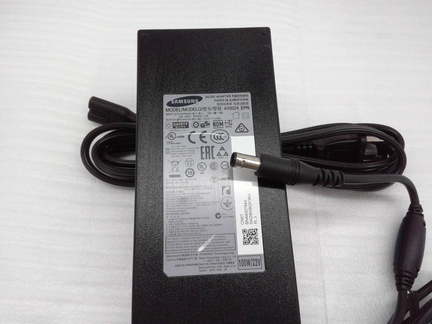 Original A10024_EPN SAMSUNG Monitor S34E790C Power Supply AC Adapter Charger