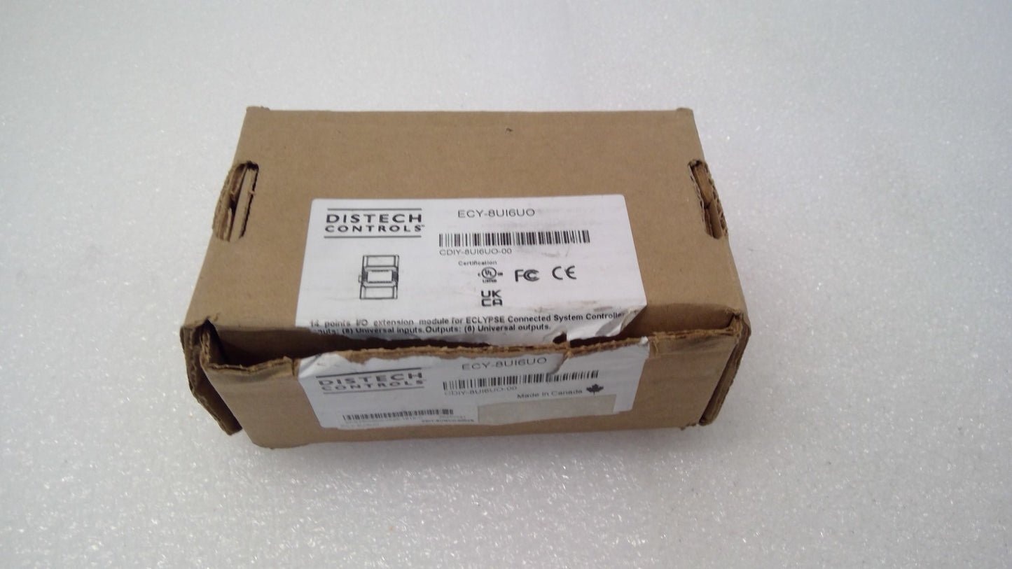 Open Distech Controls ECY-8UI6UO I/O Extension Module Eclypse 8 Input 6 Output