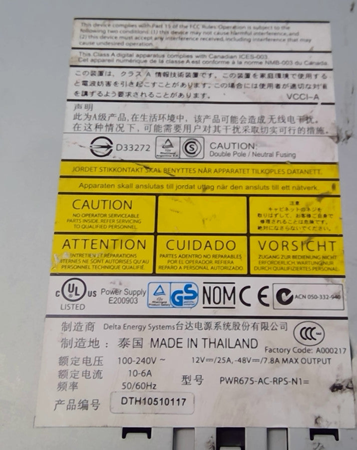 Cisco PWR675-AC-RPS-N1= Redundant Power Supply System, WORKS FREE SHIPPING