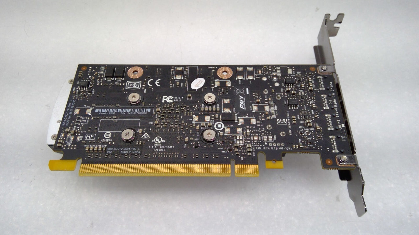 PNY Nvidia Quadro P600 699-5G212-0501-111 2GB GDDR5 Graphics Card High Bracket
