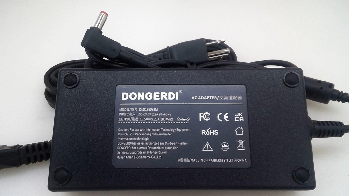 Dongerdi DED195092M AC Adapter/100-240V 19.5V 9.23A/Acer Compatible Tip 5.5*25mm